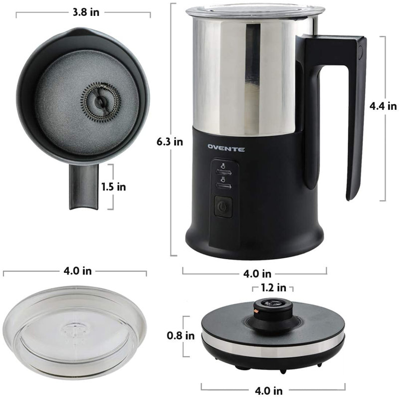 Ovente Stainless Steel Automatic Milk Frother & Reviews Wayfair